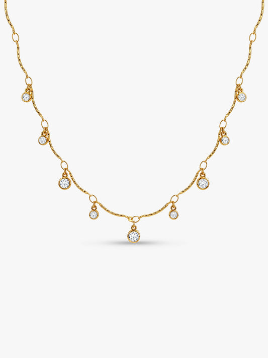  Orbit Charm Gold Plated Necklace