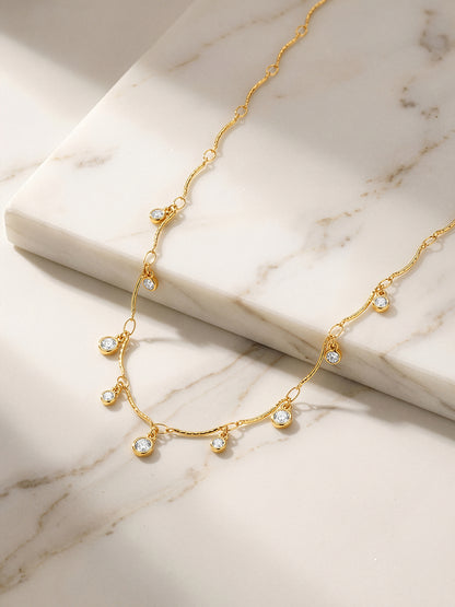 Orbit Charm Gold Plated Necklace