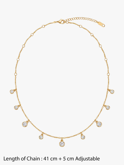 Orbit Charm Gold Plated Necklace