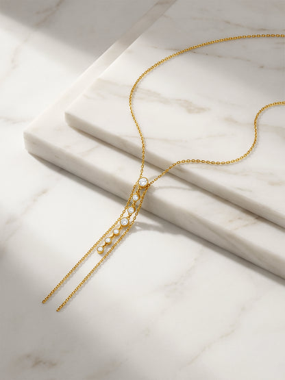 Linear Gold Plated Necklace