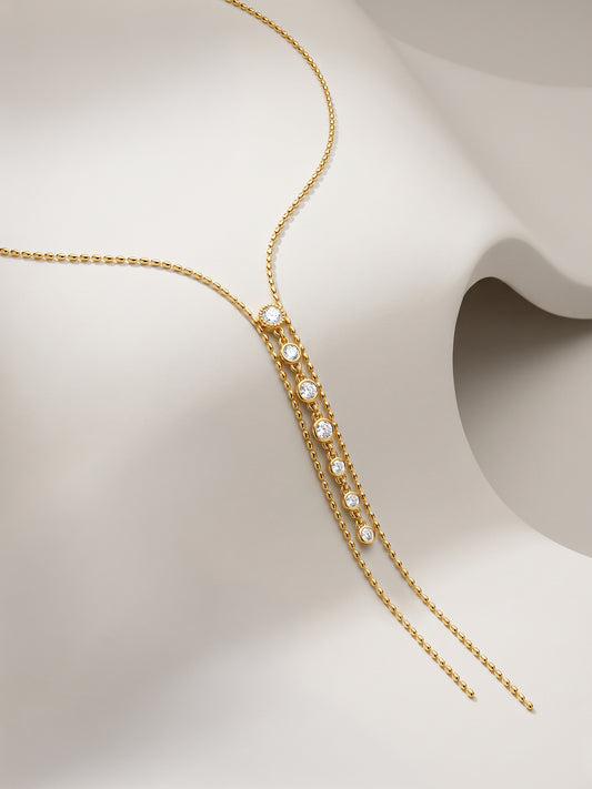 IXIA by GIVA Linear Gold Plated Necklace