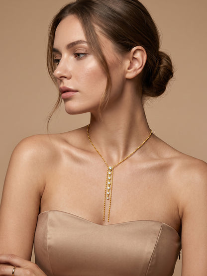 Linear Gold Plated Necklace