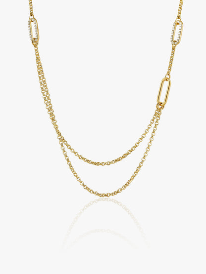 Soft Stack Gold Plated Necklace