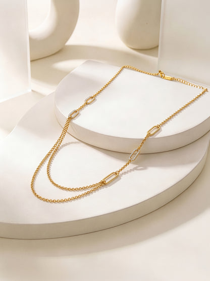 Soft Stack Gold Plated Necklace