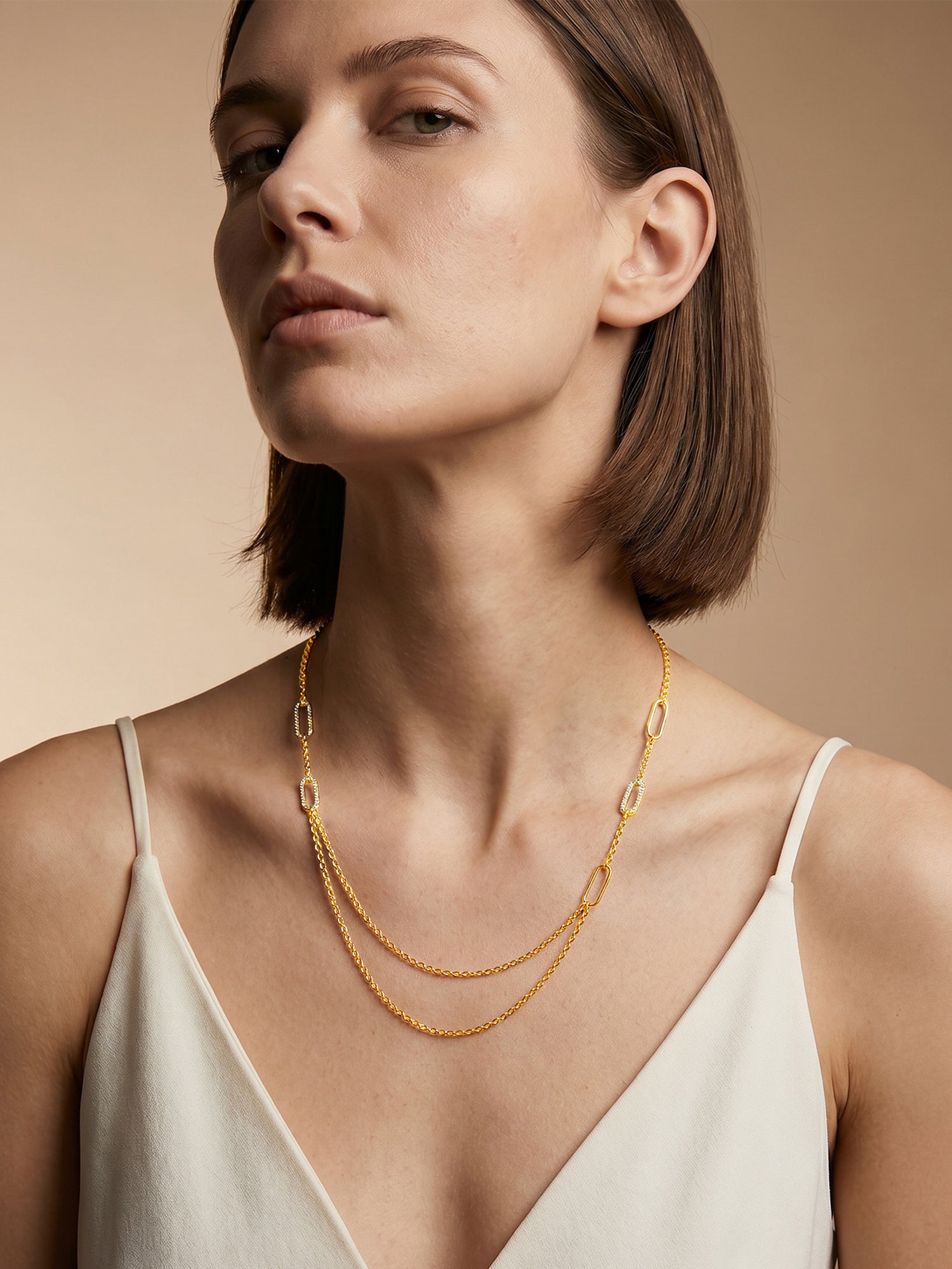 Soft Stack Gold Plated Necklace