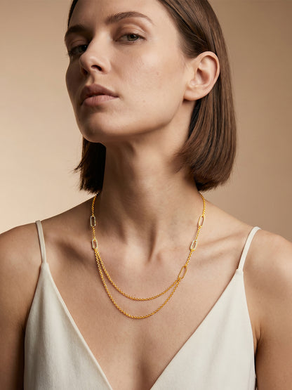 Soft Stack Gold Plated Necklace