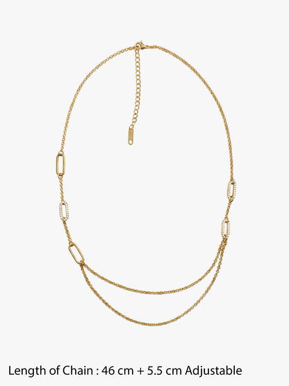 Soft Stack Gold Plated Necklace
