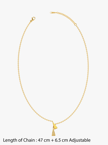 Drop Theory Gold Plated Lariat Necklace