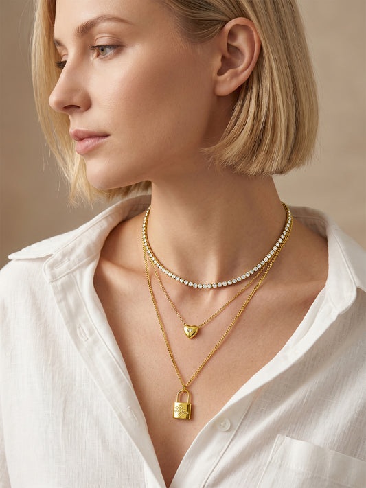 OnnMe by GIVA Soft Lock Energy Gold Plated Necklace