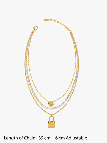 Soft Lock Energy Gold Plated Necklace