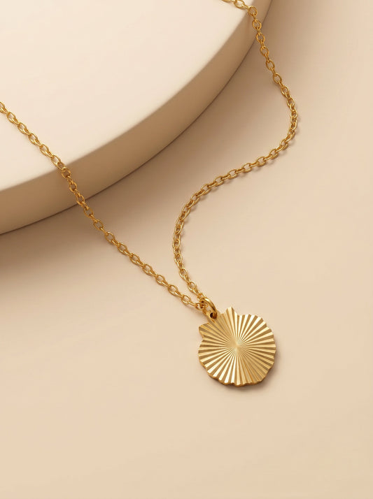 IXIA by GIVA Solar Drop Gold Plated Necklace