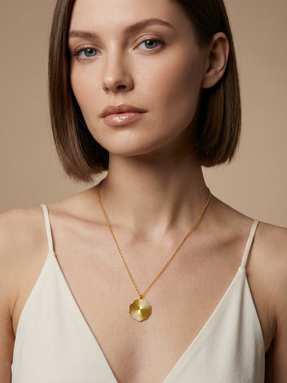 Solar Drop Gold Plated Necklace