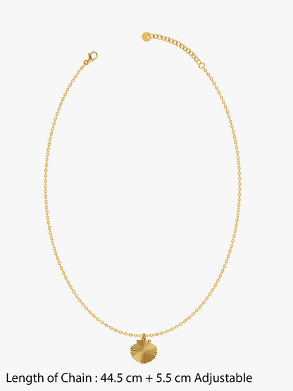 IXIA by GIVA Solar Drop Gold Plated Necklace