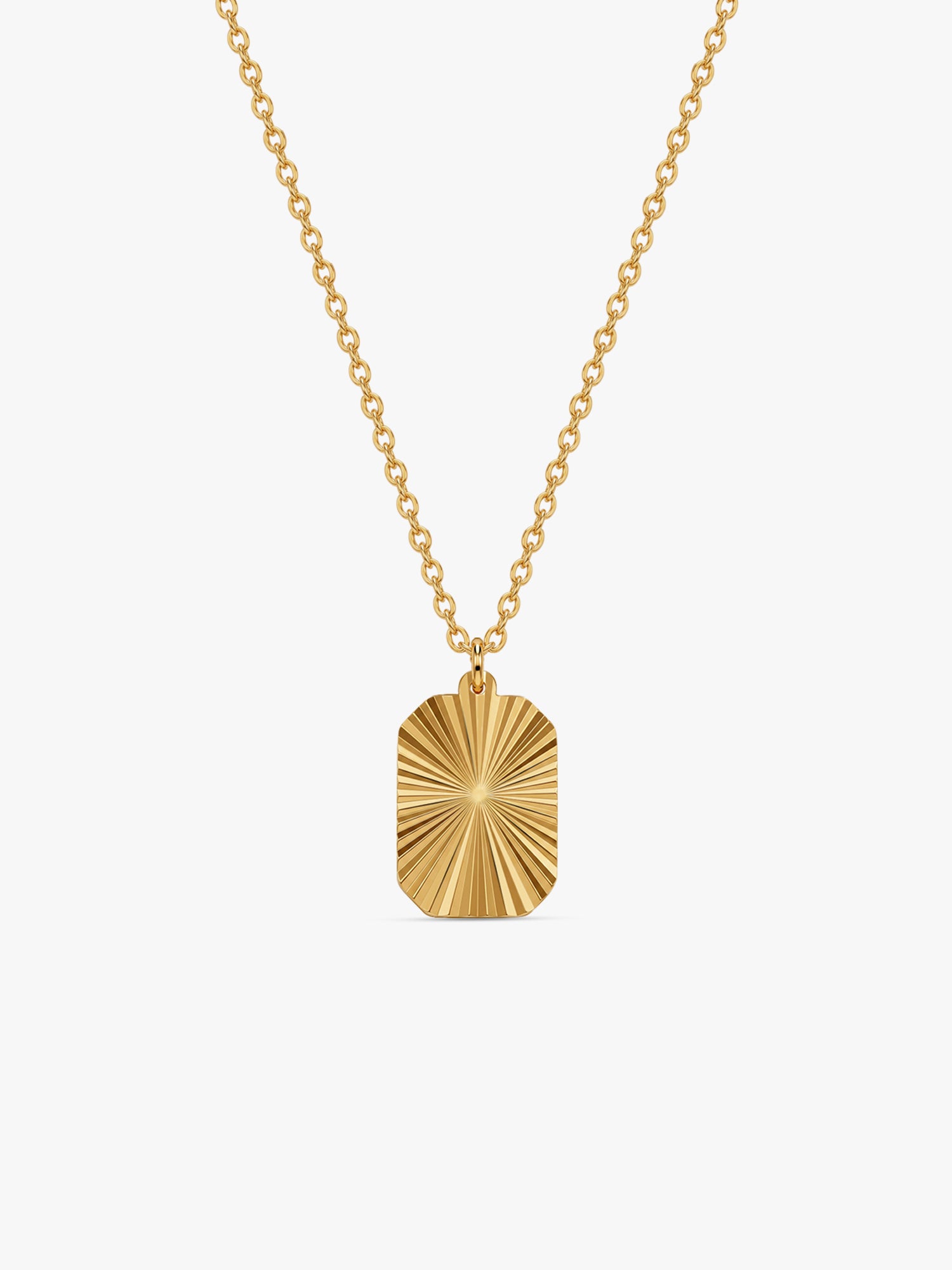 Square Drift Gold Plated Necklace