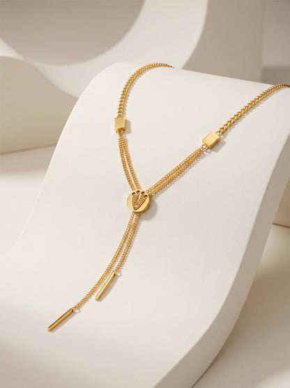 OnnMe by GIVA Centre Of Attention Gold Plated Necklace