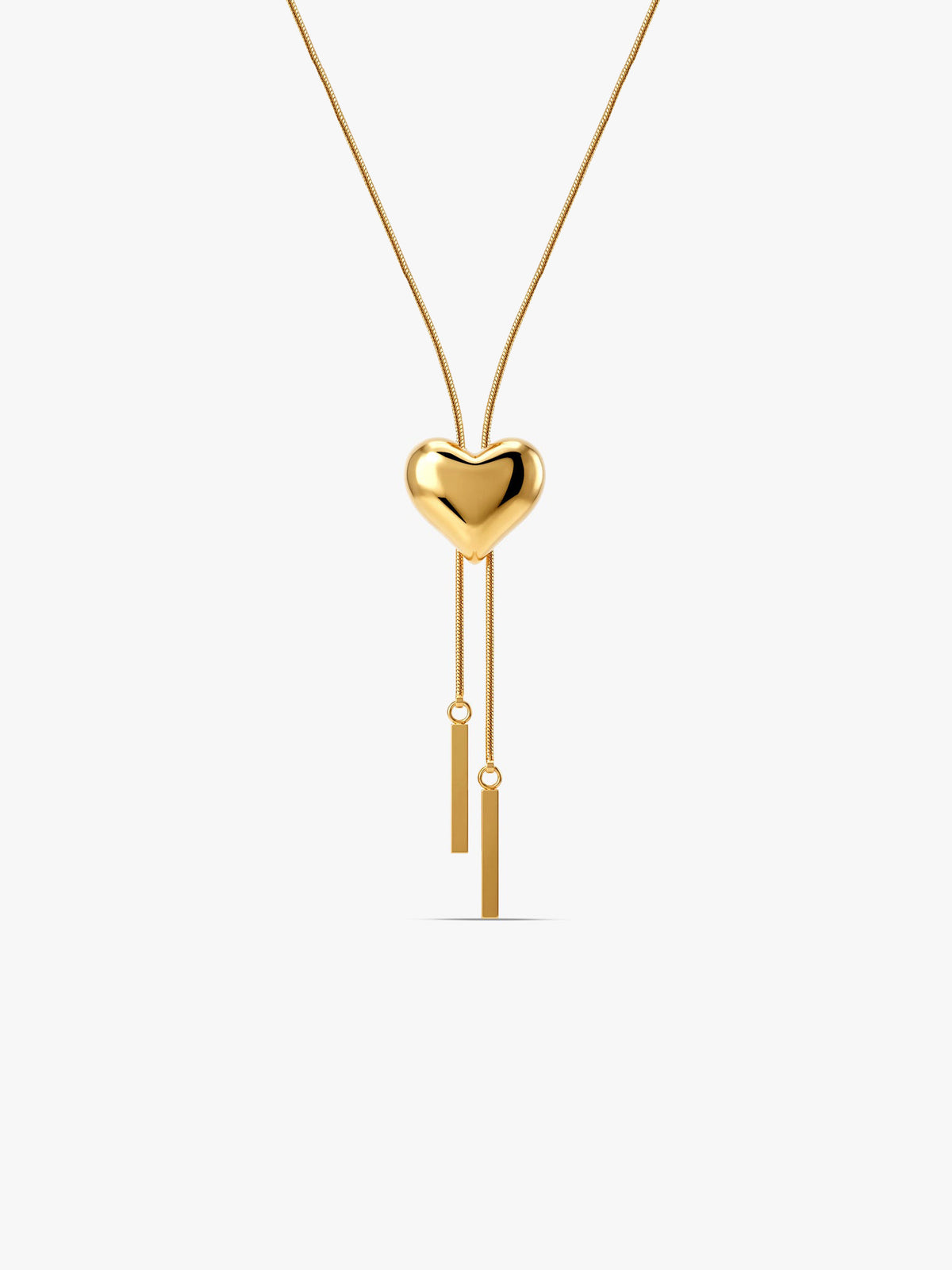 IXIA by GIVA Flow Line Gold Plated Y Necklace