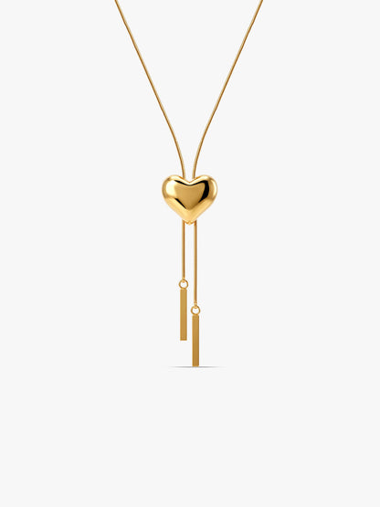 IXIA by GIVA Flow Line Gold Plated Y Necklace