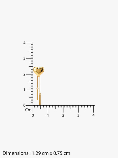 IXIA by GIVA Flow Line Gold Plated Y Necklace