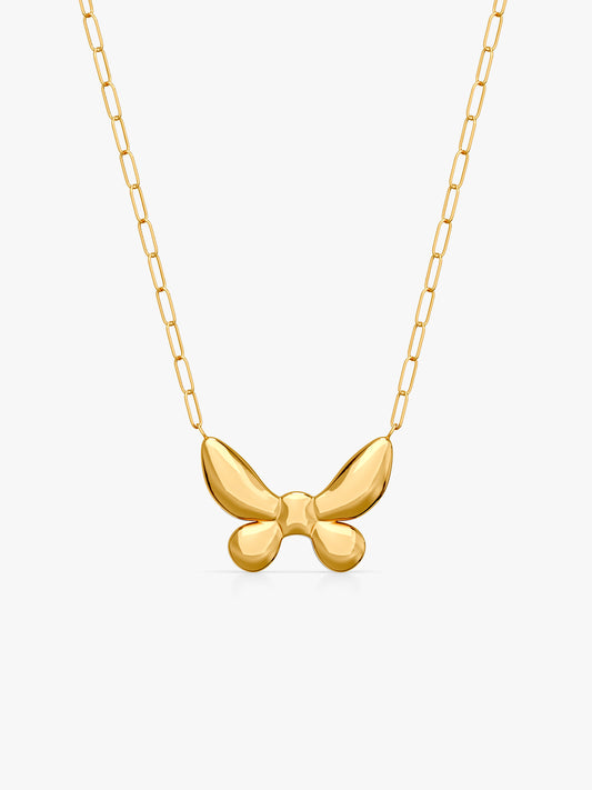 Fly Free Gold Plated Necklace