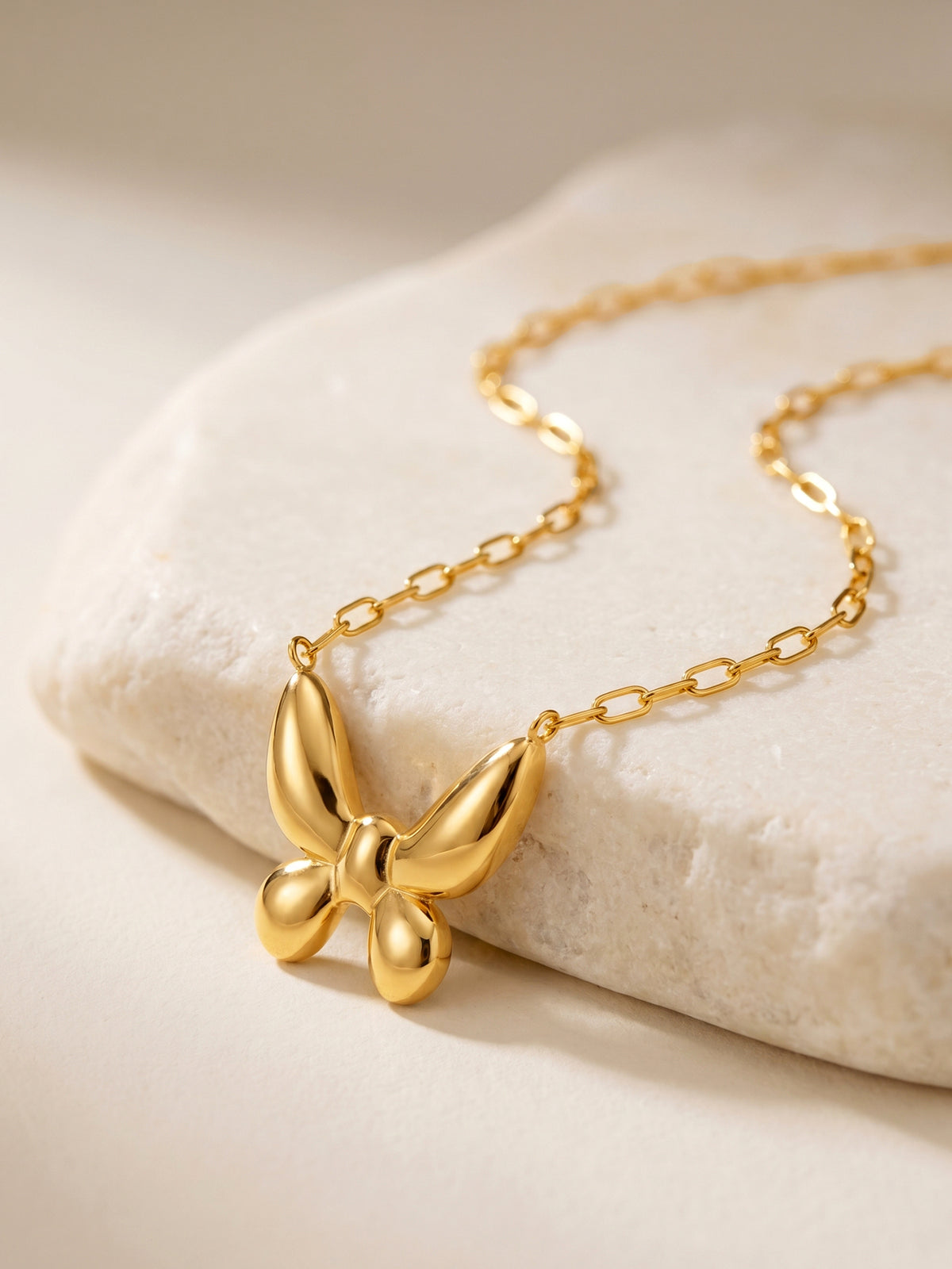IXIA by GIVA Fly Free Gold Plated Necklace