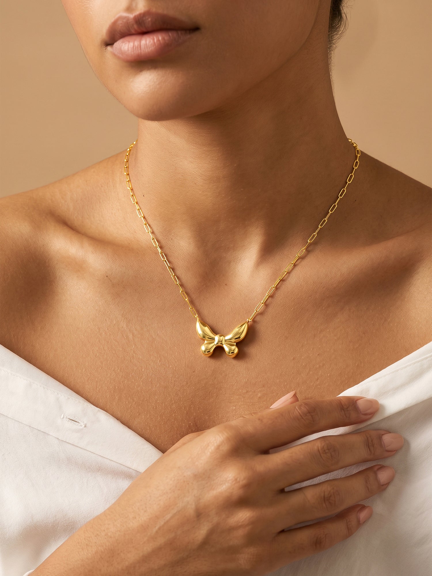 Fly Free Gold Plated Necklace