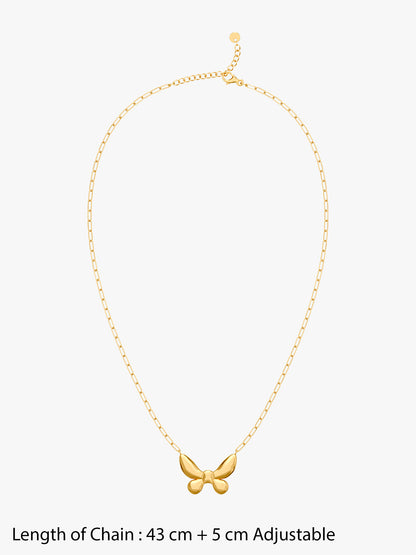 Fly Free Gold Plated Necklace