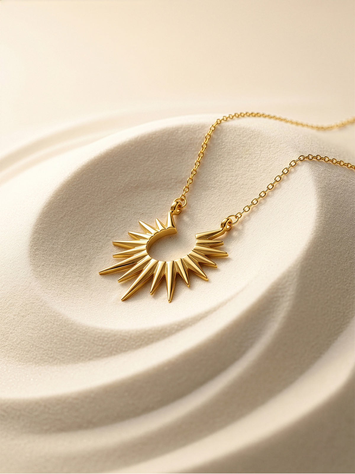 IXIA by GIVA Sun Served Gold Plated Necklace