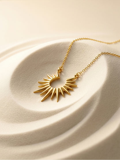 Sun Served Gold Plated Necklace