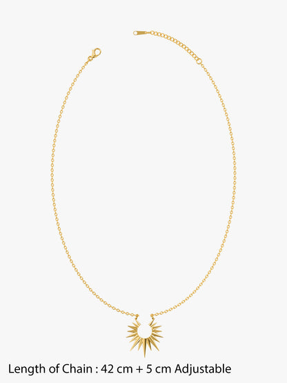 Sun Served Gold Plated Necklace