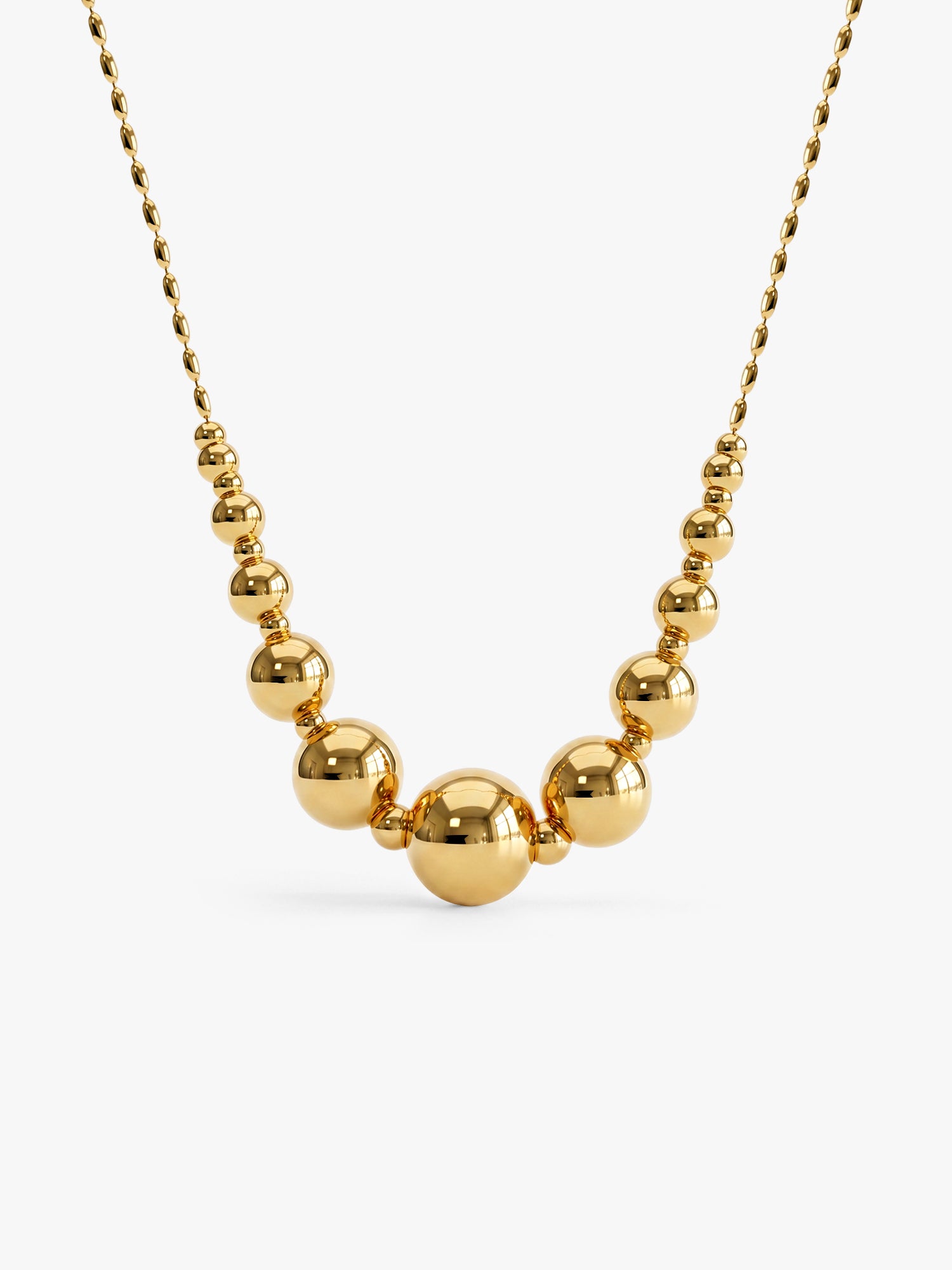 Bubble Rush Gold Plated Necklace