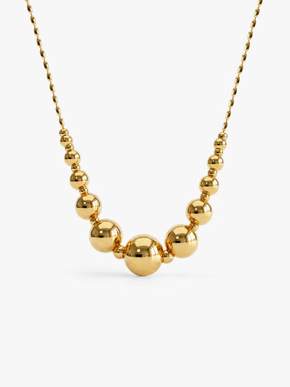 Bubble Rush Gold Plated Necklace