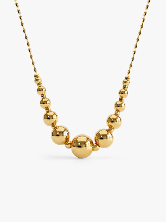 Bubble Rush Gold Plated Necklace