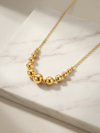 Bubble Rush Gold Plated Necklace