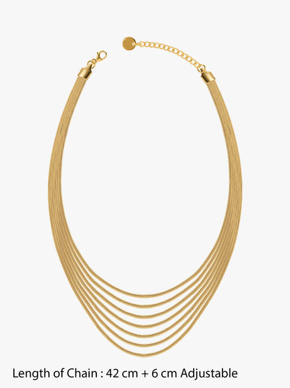 Stack Attack Gold Plated Layered Necklace