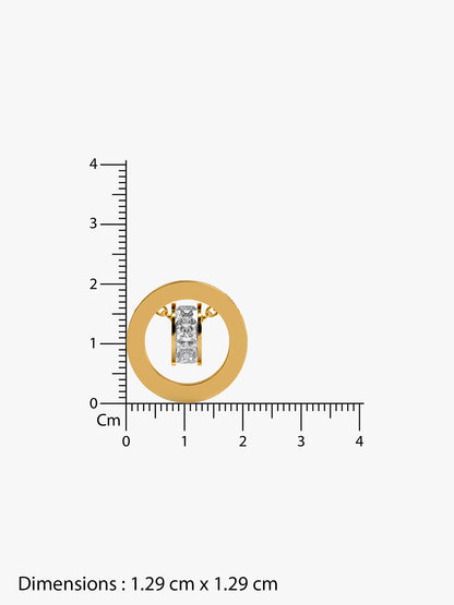 Halo Drip Gold Plated Necklace