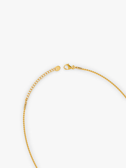 Daily Shine Gold Plated Pendant With Link Chain