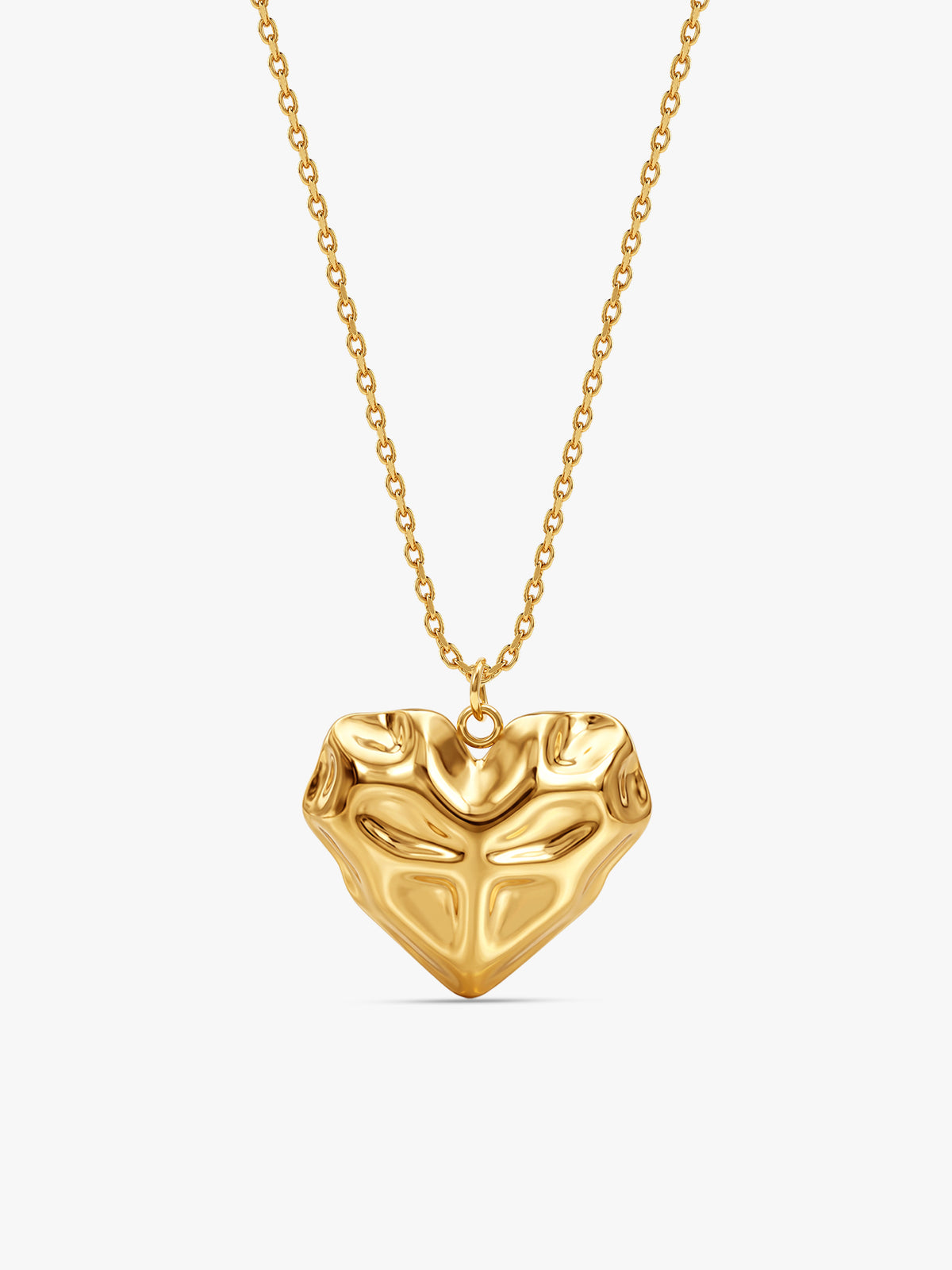 IXIA by GIVA Crush Material Gold Plated Pendant With Chain