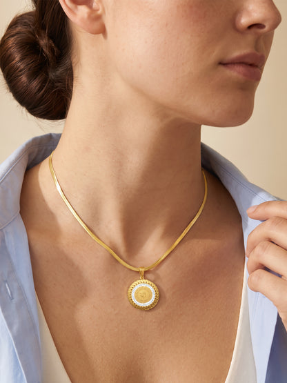 IXIA by GIVA Coin Couture Gold Plated Pendant With Chain