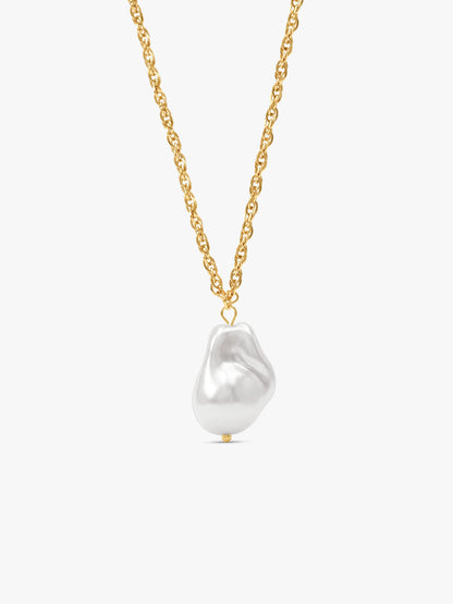 IXIA by GIVA Pearlfect One Gold Plated Pendant With Chain