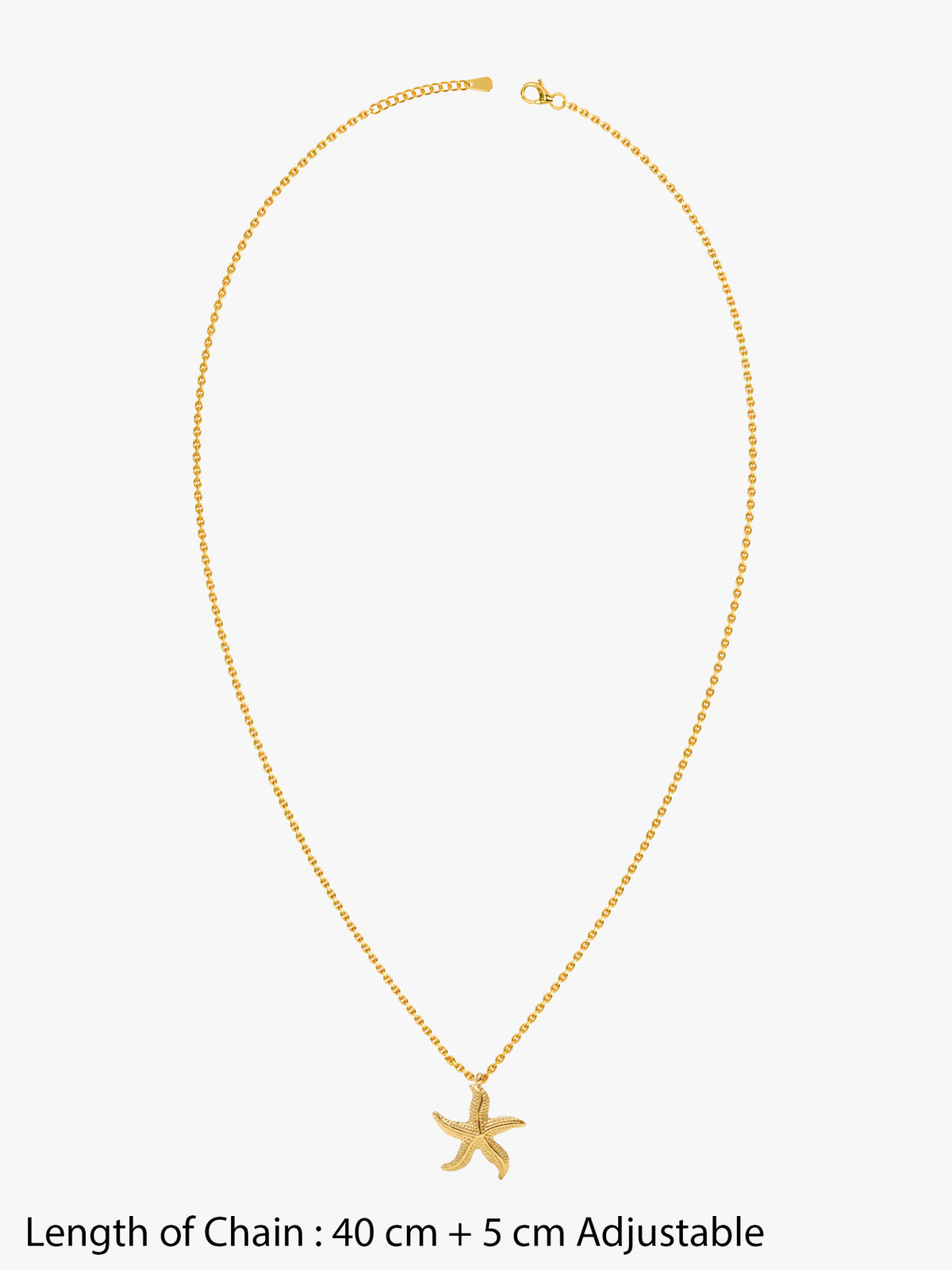 IXIA by GIVA Starfishionist Gold Plated Pendant With Chain