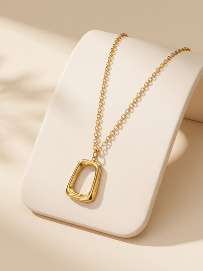 IXIA by GIVA Trapeze Artist Gold Plated Pendant With Chain