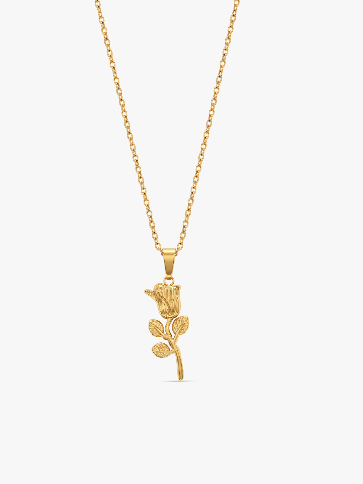 IXIA by GIVA Rosemarked Gold Plated Pendant With Chain