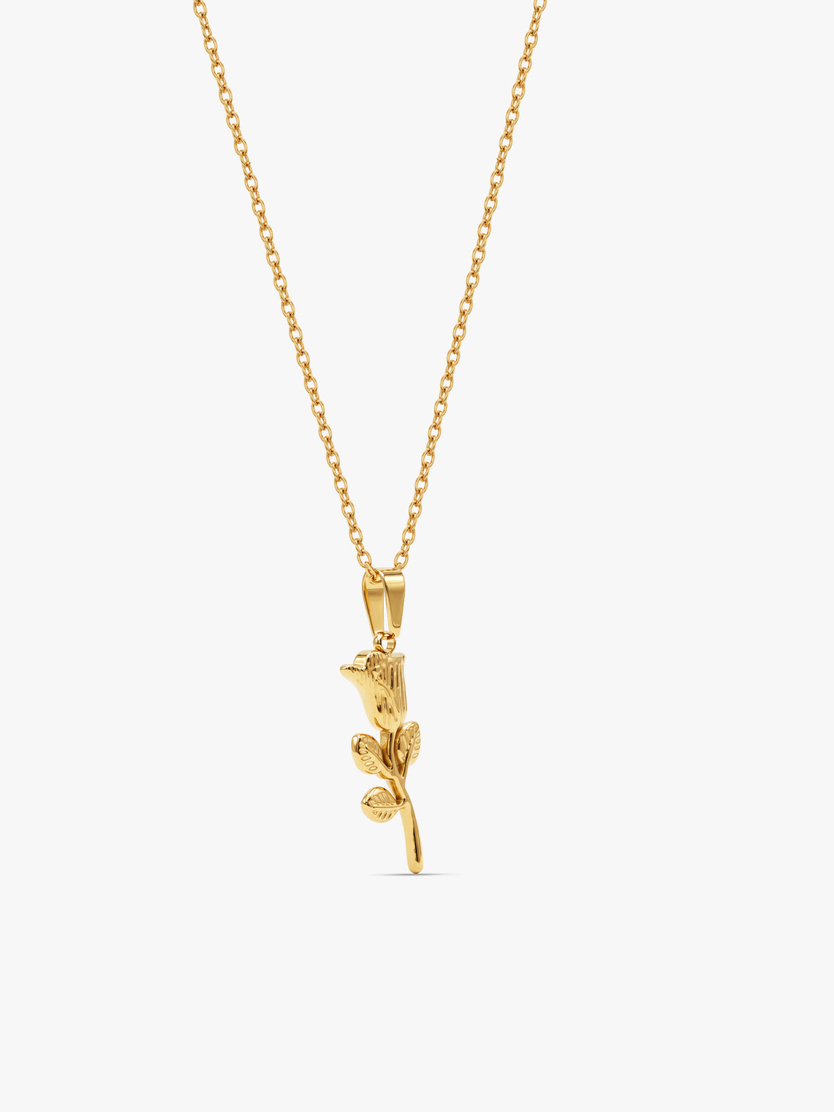 IXIA by GIVA Rosemarked Gold Plated Pendant With Chain