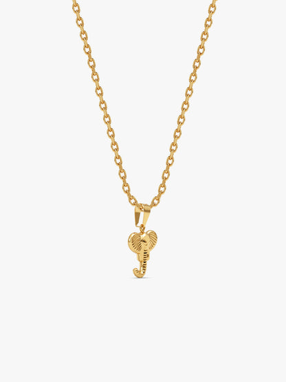 IXIA by GIVA Elephantastic Gold Plated Pendant With Chain