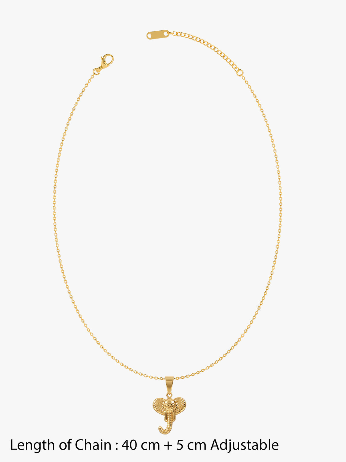 IXIA by GIVA Elephantastic Gold Plated Pendant With Chain