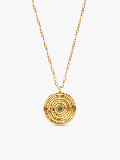 IXIA by GIVA Midnight Portal Gold Plated Pendant With Chain