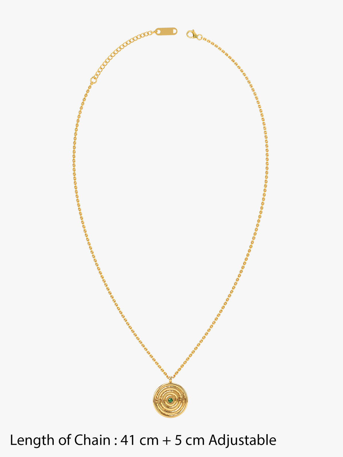 IXIA by GIVA Midnight Portal Gold Plated Pendant With Chain