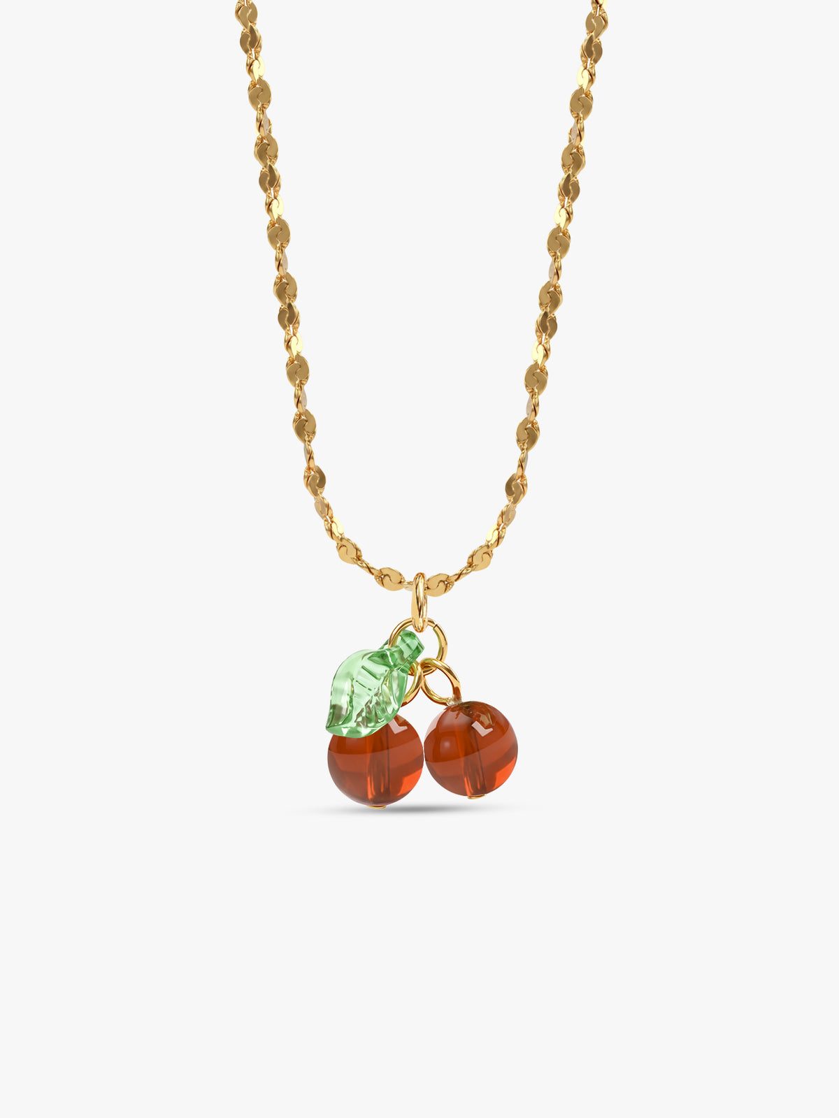 IXIA by GIVA Cherry Pick Gold Plated Pendant With Chain