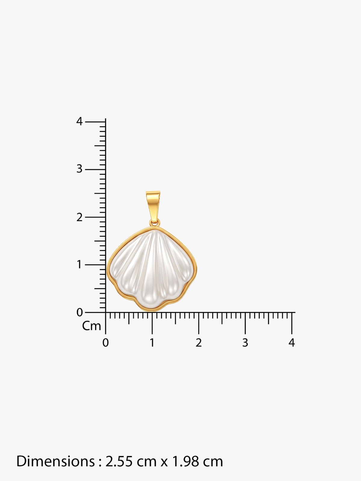 IXIA by GIVA Shell Game Gold Plated Pendant With Chain