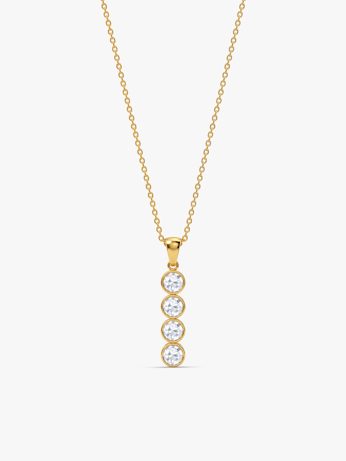 IXIA by GIVA Line of Shine Gold Plated Pendant With Chain